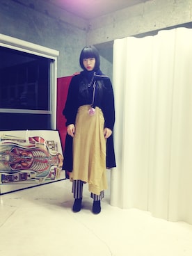 「OPENING CEREMONY（オープニングセレモニー）のアイテム（ブーツ）」を使った、eriさん（レディース・160cm）の秋コーディネート