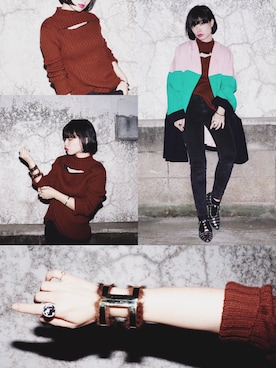 「EDITION（エディション）のACNE STUDIOS SKIN 5 USED スキニーパンツ（デニムパンツ）」を使った、eriさん（レディース・160cm）の秋コーディネート