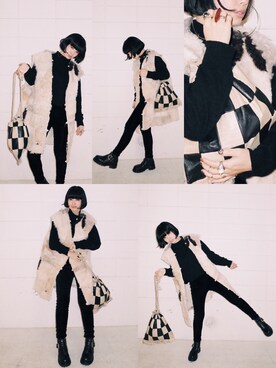 「DEPT（デプト）のアイテム（バッグ）」を使った、eriさん（レディース・160cm）の秋コーディネート