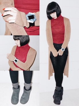 eriさん（レディース・160cm）の冬コーディネート