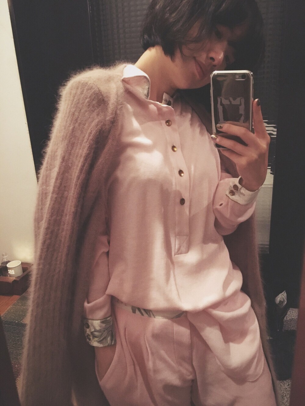 mother SONIA angora knit gown ニット ガウン mother（マザー）の「mother”SONIA”angora knit long gown