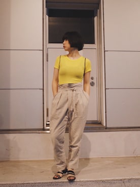 「アイテム（ブラジャー）」を使った、eriさん（レディース・160cm）の夏コーディネート