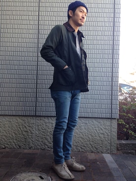 「一歳男の子」｜「アイテム（その他アウター）」を使った、juicy!!!さん（メンズ・165cm）の冬コーディネート