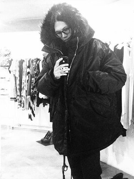 「寒い」｜「アイテム（ミリタリージャケット）」を使った、SehwanChoiさん（メンズ・178cm）の秋コーディネート