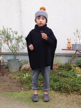 「5歳」｜「アイテム（その他トップス）」を使った、gakuさん（キッズ・110cm）の秋コーディネート