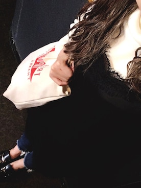 「Ungrid（アングリッド）のインディゴフレイドヘムストスリ（デニムパンツ）」を使った、ｍａｒｉさん（レディース・159cm）の秋コーディネート