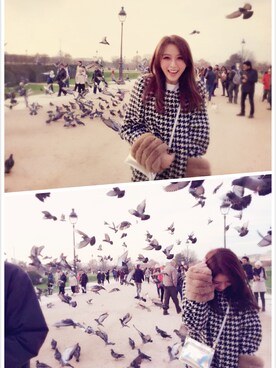 「snidel」｜「アイテム（ダウンジャケット/コート）」を使った、Abby 馮媛甄さん（レディース・160cm）の冬コーディネート