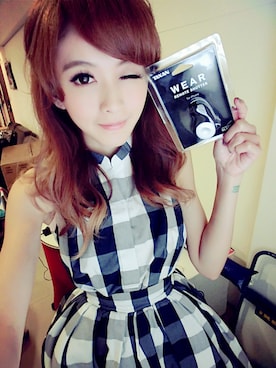 「WEAR」｜「アイテム（チュニック）」を使った、Abby 馮媛甄さん（レディース・160cm）の冬コーディネート