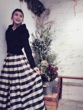 「If&n（イフアンドエヌ）のアイテム」を使った、Abby 馮媛甄さん（レディース・160cm）の春コーディネート