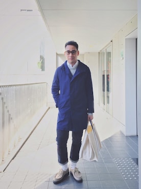 「BEAUTY&YOUTH UNITED ARROWS（ビューティーアンドユースユナイテッドアローズ）のアイテム（ナイロンジャケット）」を使った、boteさん（メンズ・168cm）の春コーディネート