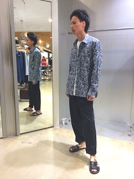 「HAMNETT（ハムネット）のアイテム（その他パンツ）」を使った、潤さん（メンズ・175cm）の夏コーディネート