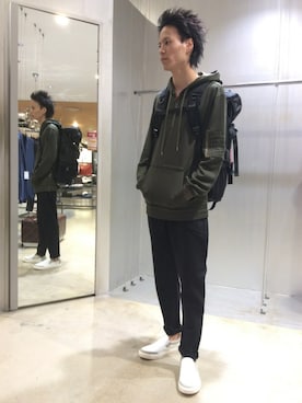 「HAMNETT（ハムネット）のアイテム」を使った、潤さん（メンズ・175cm）の夏コーディネート