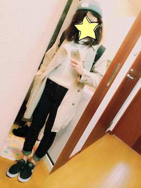 「AS KNOW AS PINKY（アズノゥアズピンキー）のアイテム（帽子）」を使った、H a r u さん（レディース・152cm）の秋コーディネート