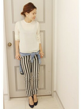 イエナスローブ町田　スタッフさん（レディース・158cm）の夏コーディネート