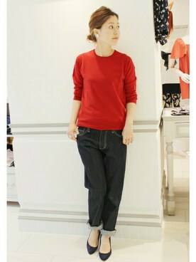 イエナスローブ町田　スタッフさん（レディース・158cm）の夏コーディネート