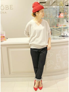 イエナスローブ町田　スタッフさん（レディース・158cm）の夏コーディネート