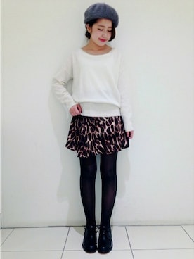 「SLOBE IENA（スローブイエナ）のアイテム（ハンチング/ベレー帽）」を使った、イエナスローブ町田　スタッフさん（レディース・150cm）の秋コーディネート