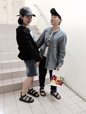 「planet（planet）のアイテム（フォーマルスーツ/小物）」を使った、李宜庭さん（レディース・165cm）の夏コーディネート