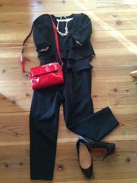 「A part by（アパートバイ）のアイテム（オールインワン・サロペット）」を使った、dome☆さん（レディース・159cm）の夏コーディネート