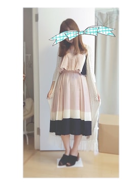 「LILY BROWN（リリーブラウン）のアイテム（キャミソール）」を使った、aichaaan79さん（レディース・164cm）の夏コーディネート