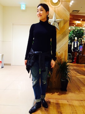 Rinaさん（レディース・156cm）の冬コーディネート