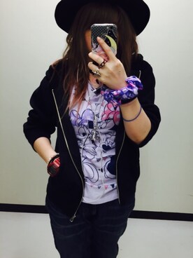 「MILK（ミルク）のアイテム（リング）」を使った、みやびさん（レディース・162cm）の秋コーディネート