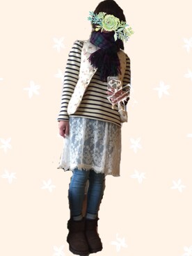 konatsukoさん（レディース・161cm）の冬コーディネート