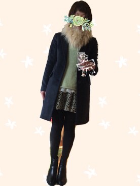 「Wendine（ウエンディーネ）のアイテム」を使った、konatsukoさん（レディース・161cm）の冬コーディネート