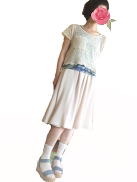 「Another Edition」｜「アイテム（レッグウェア）」を使った、konatsukoさん（レディース・161cm）の春コーディネート