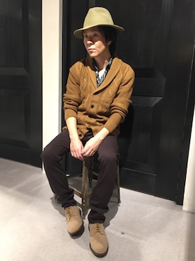 「collective.（コレクティブ）のアイテム」を使った、阿部 剛大さん（メンズ・165cm）の秋コーディネート