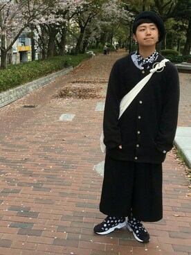 「ベレー帽男子」｜むーさん（メンズ・170cm）の春コーディネート