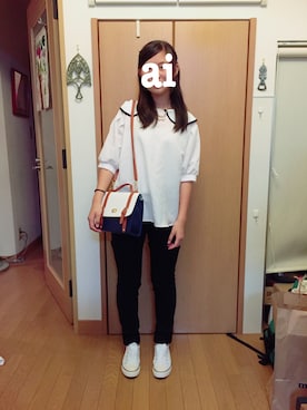 「白と黒」｜suminさん（レディース・157cm）の秋コーディネート