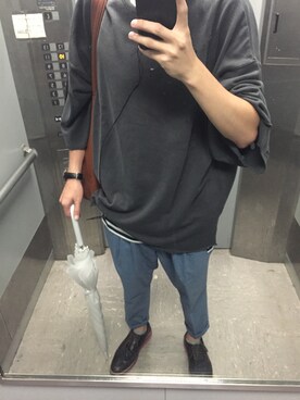 「galvanize（ガルヴァナイズ）のアイテム（トップス）」を使った、瑞雲さん（メンズ・170cm）の秋コーディネート