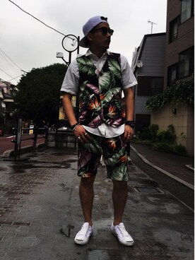Tomoya Miuraさん(メンズ・169cm)の夏コーディネート