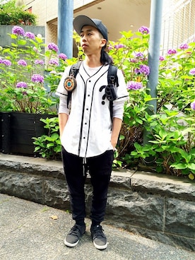 「johnsbyjohnny」｜photographer Himeさん（メンズ・163cm）の夏コーディネート