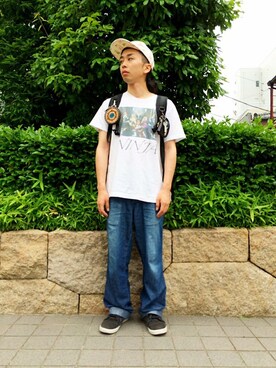 「johnsbyjohnny」｜photographer Himeさん（メンズ・163cm）の夏コーディネート