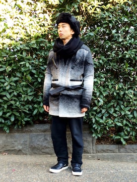 「DETAILS（ディテールズ）のアイテム（シューズ）」を使った、photographer Himeさん（メンズ・163cm）の冬コーディネート