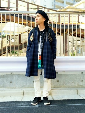 「ホワイトパンツ」｜photographer Himeさん（メンズ・164cm）の春コーディネート