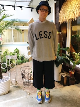 「DEMARCOLAB（デマルコラブ）のアイテム」を使った、Softman Chenさん（メンズ・181cm）の秋コーディネート