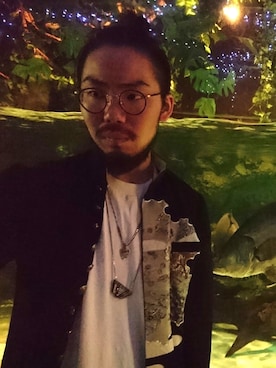 「Handmade（ハンドメイド）のアイテム（その他アウター）」を使った、ひろし！さん（メンズ・167cm）の春コーディネート
