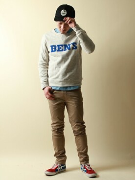 TSUCCHIEさん（メンズ・176cm）の春コーディネート