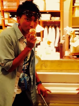 「DANKE SCHON（ダンケシェーン）のアイテム（デニムジャケット）」を使った、Masa🅿︎andaさん（メンズ・178cm）の夏コーディネート