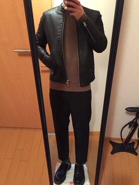 笑瓶さん（メンズ・174cm）の秋コーディネート