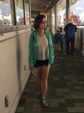 「americanvillage」｜kaichristinaさん（レディース・152cm）の秋コーディネート