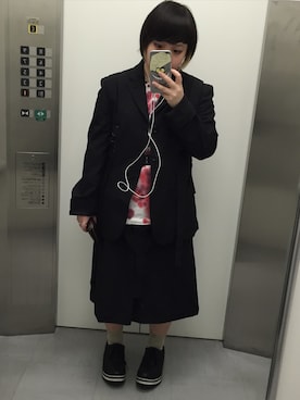 「学校」｜「アイテム（セットアップ）」を使った、Hikaru Nanjoさん（レディース・150cm）の夏コーディネート