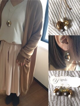 「ジュエリー」｜usa3さん（レディース・161cm）の冬コーディネート