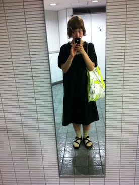 「シャンブル ドゥ シャーム(chambre de charme)」｜「アイテム（ワンピース）」を使った、eriさん（レディース・157cm）の夏コーディネート