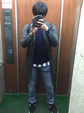 若林さん(メンズ・182cm)の秋コーディネート