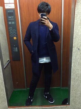 若林さん(メンズ・182cm)の秋コーディネート