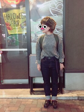 「タイト」｜「アイテム（その他シューズ）」を使った、muuさん（レディース・150cm）の秋コーディネート